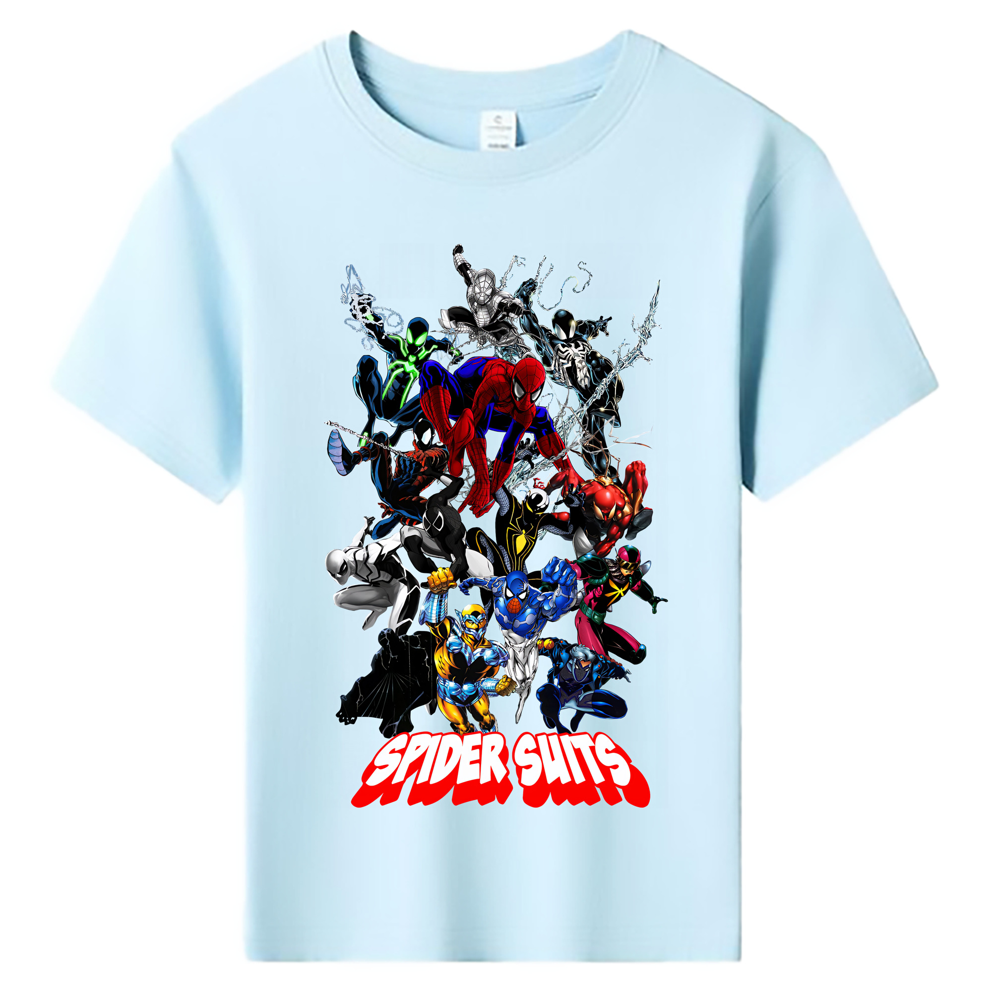 （画像用） Spider Man スパイダーマン 綿100％キッズTシャツ（フロントプリント）